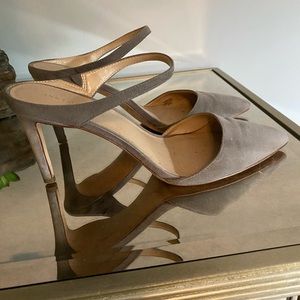 Ann Taylor mule pointed toe pumps.